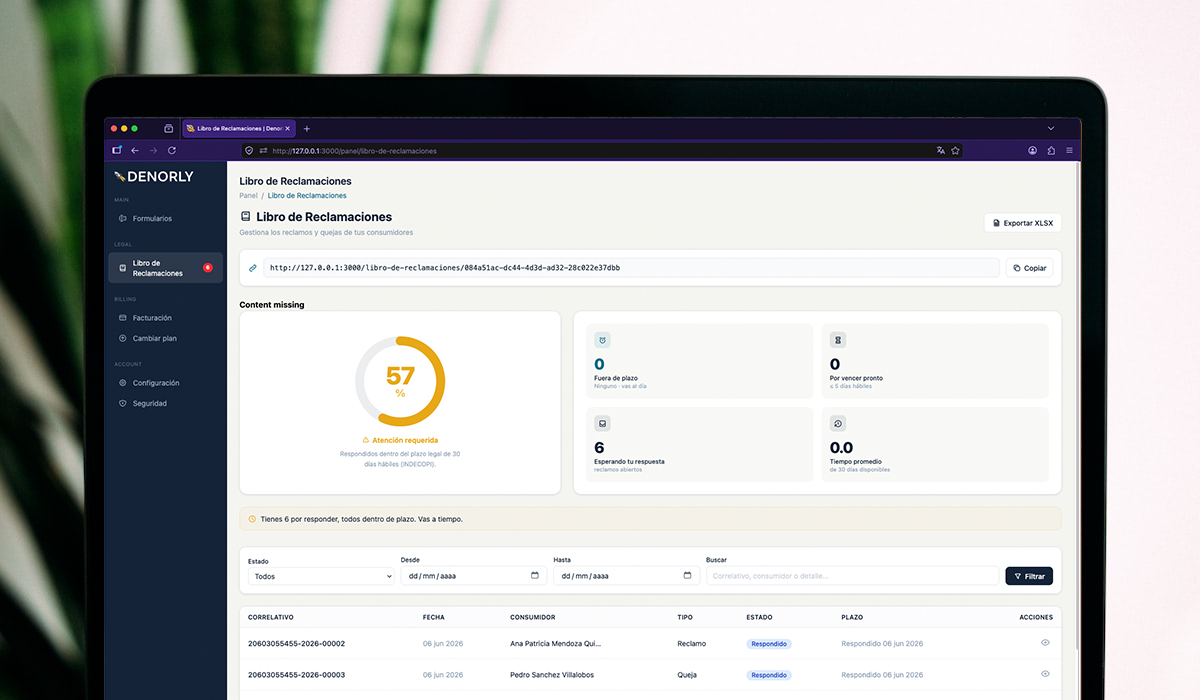 Denorly Dashboard
